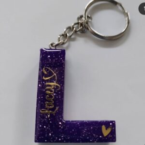 Personalised keyrings.