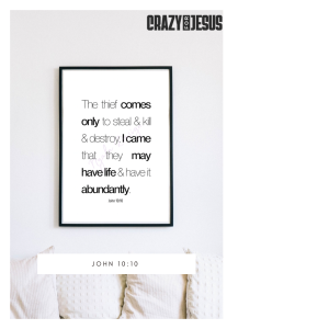 John 10:10 Bible Scripture | Digital Download